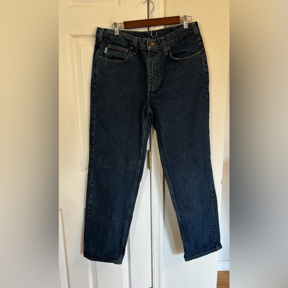 Carhartt Men's Sz 35/30 Jeans Dark Wash Straight Fit #14806‎